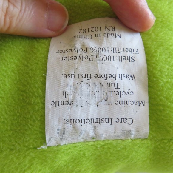 Lime Green Square Monster w BIG EYES 14" Stuffed Animal Toy EMBOIRDERED EYES - Picture 4 of 4